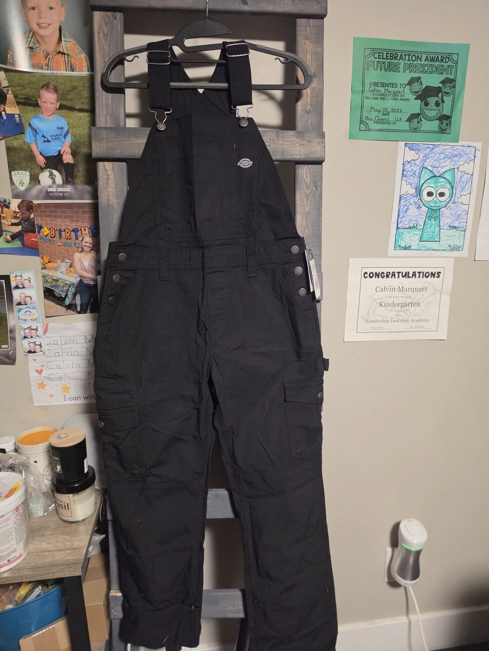 Dickies Women’s Cooling Ripstop Bib Overalls | Black Performance Workwear XS